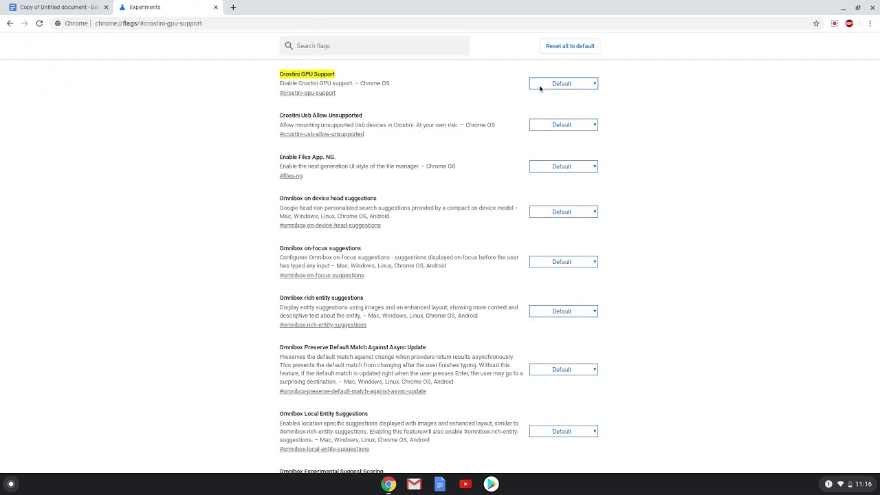 How to Enable/Disable Chrome Flags Crostini GPU Support