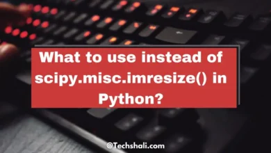 What to use instead of scipy.misc.imresize() in Python?