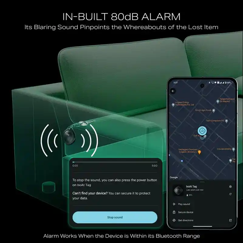80dB Loud Alarm