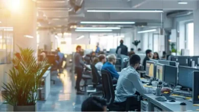 An office that uses one of the top enterprise AI platforms
