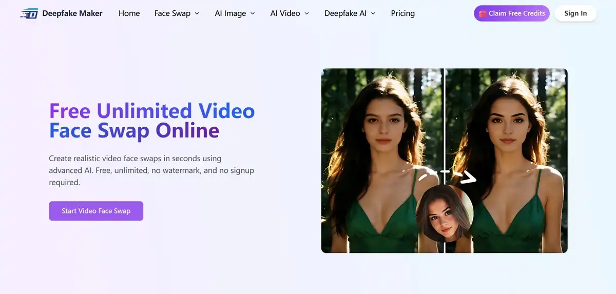Deepfakemaker Video Face Swap