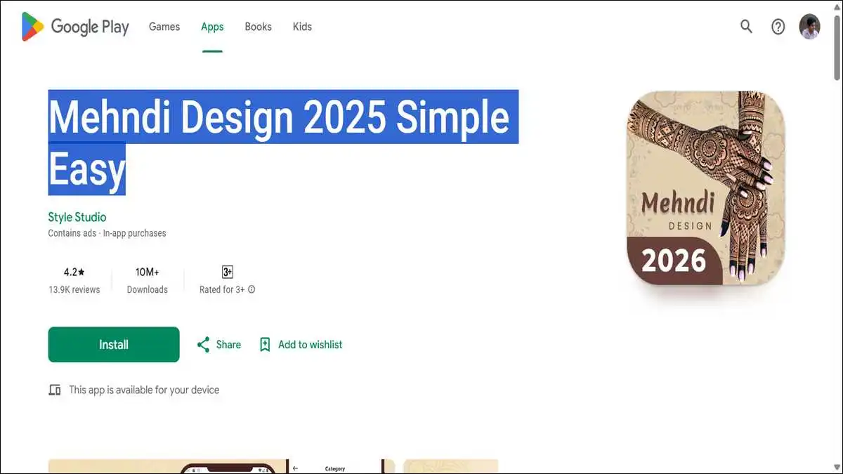 Mehndi Design 2025 Simple Easy