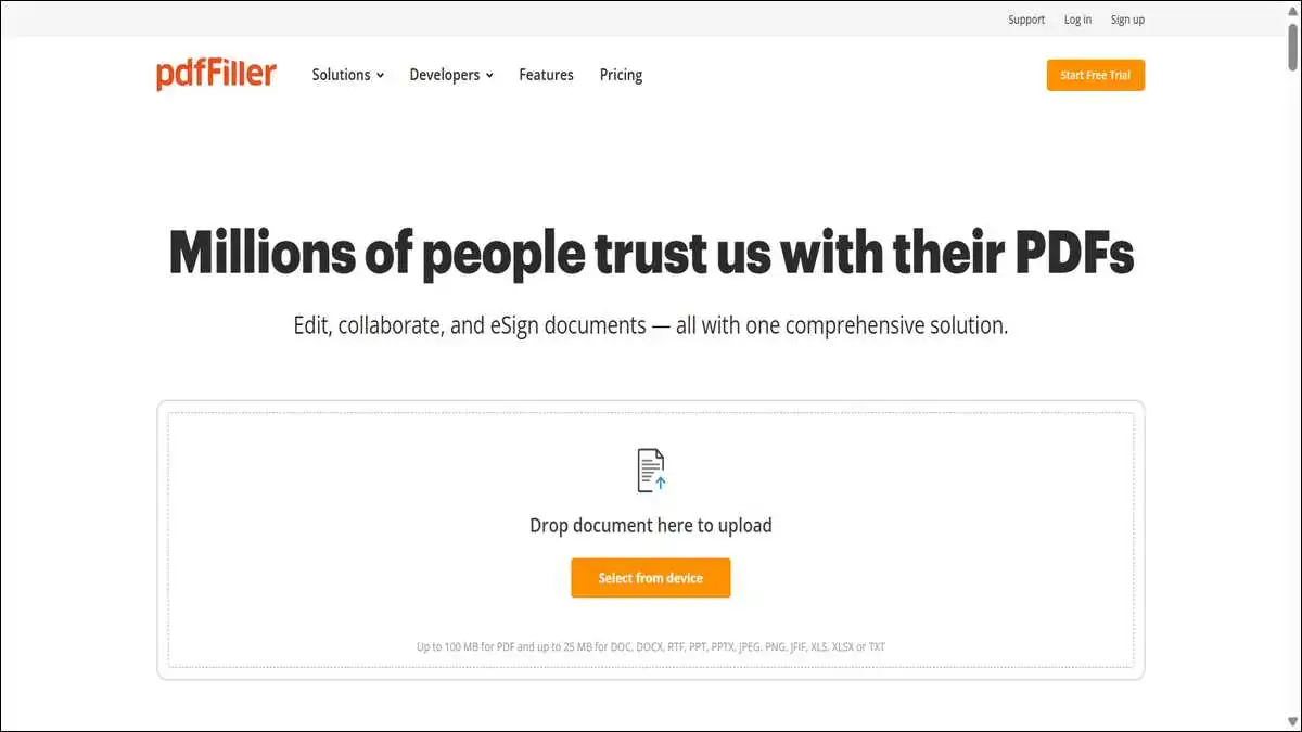 pdfFiller — Best for Form-Heavy Workflows