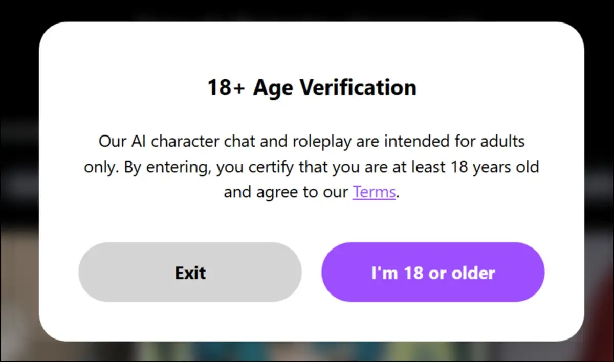 Gening AI is intended for adults