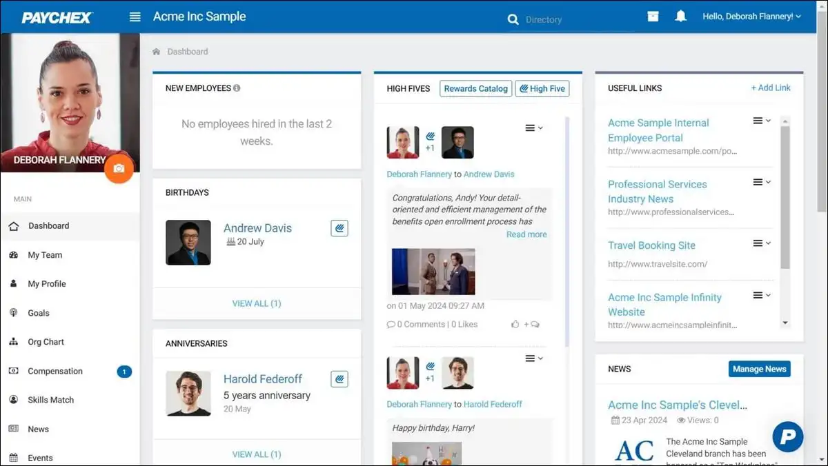 Paychex Flex: Best for Small Teams Seeking Human HR Expert Advice