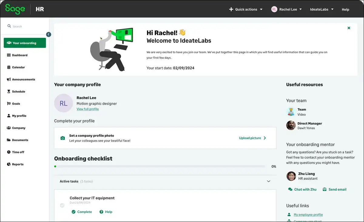 Sage HR: Best for Retail Teams Requiring Simplified Shift Management