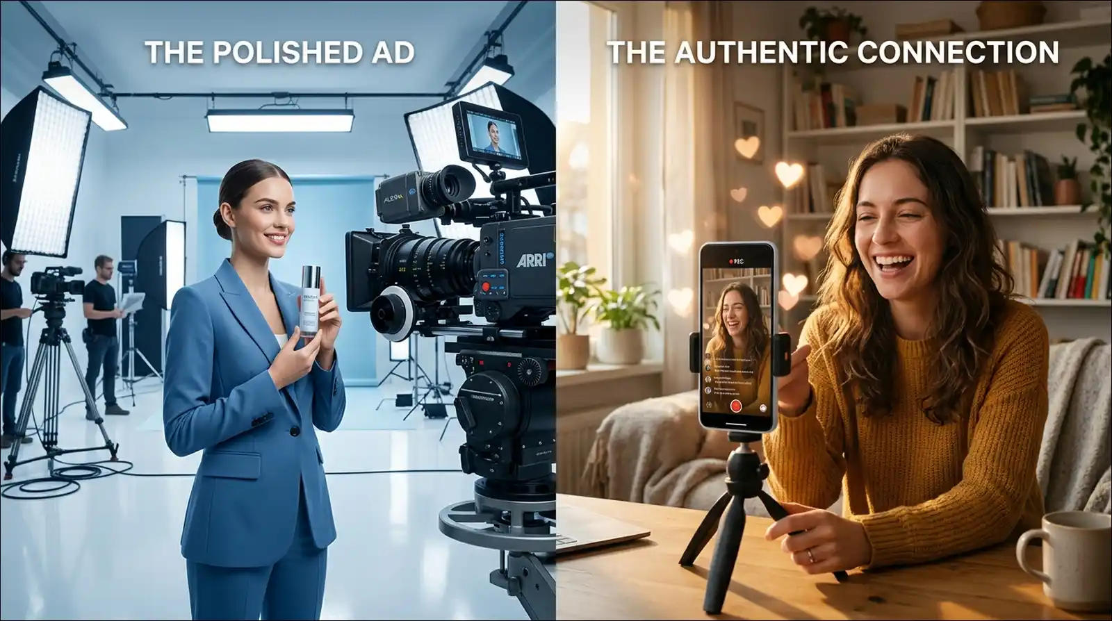 Behind-the-scenes founder content building trust through vulnerability